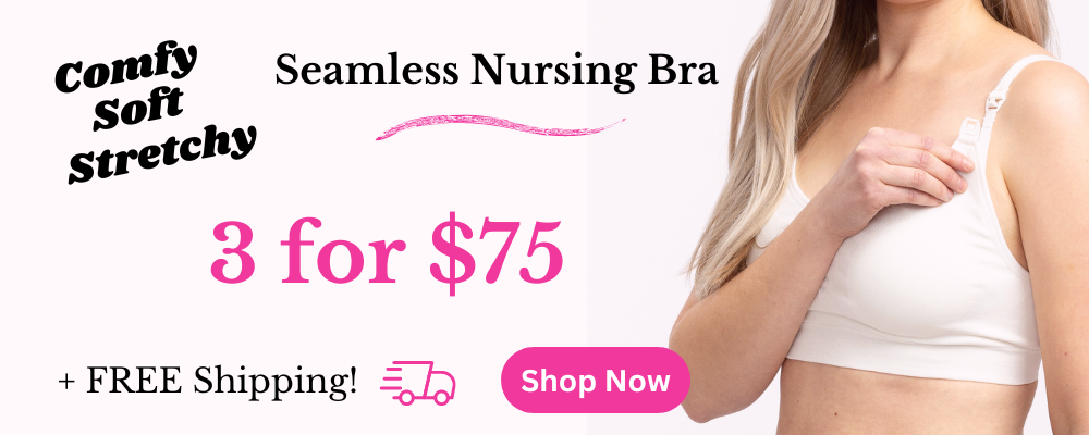 MRULIC bras for women Pregnant Women's Plain Color Bra Maternity Nursing  Bras Vest Tops Beige + M 