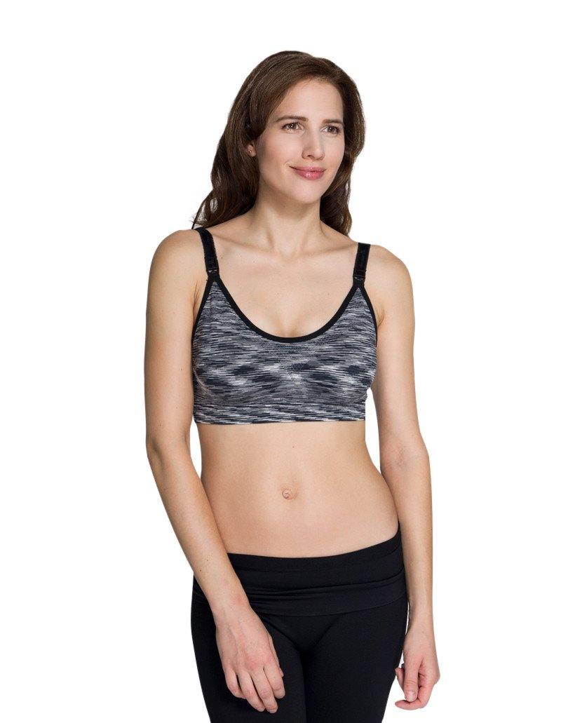 Seamless nursing and maternity bra